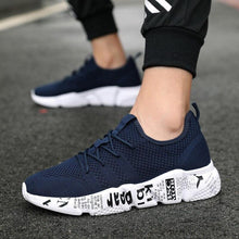 Load image into Gallery viewer, Mens Sport Sneakers Casual Fashion New Light Breathable Red Mesh High Quality Comfortable Running Shoes Men Casual Breathable Walking Sport Athletic Sneakers Gym Tennis Slip On Lightweight Mens Sneakers