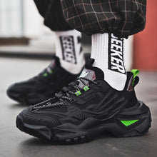 Load image into Gallery viewer, Mens Strong Casual Fashion Chunky Sneakers Height Increasing Spring Thick Sole Footwear Fashion High Quality Sneakers Slip on Walking Shoes High Top Casual Shoes For Men