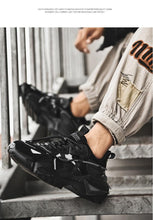 Load image into Gallery viewer, Mens Strong Casual Fashion Chunky Sneakers Height Increasing Spring Thick Sole Footwear Fashion High Quality Sneakers Slip on Walking Shoes High Top Casual Shoes For Men