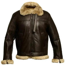 Load image into Gallery viewer, Men's Stylish Winter Fur-Lined Leather Jacket