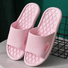 Load image into Gallery viewer, Mens Summer Slippers Shoes Bathroom Anti-slip Casual Beach Sandals Soft Sole Slide Flip Flops Soft Lightweight Flip-Flops Thicken Cushioned Slippers Shower Bathroom Shoes Beach Pool Flip Flop Slippers