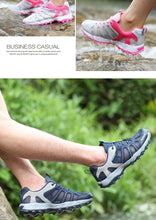 Load image into Gallery viewer, Mens Waterproof Hiking Shoes Mountain Boots Trainers Breathable Jogging Shoes Outdoor Waterproof Hiking Shoes Lightweight Leather Low-Top Walking Shoes For Outdoor