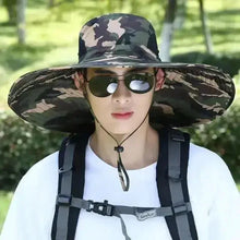 Load image into Gallery viewer, Men's Wide Brim Sun Protection Hat