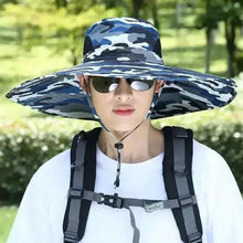 Load image into Gallery viewer, Men's Wide Brim Sun Protection Hat