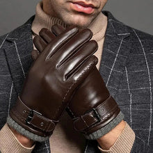 Load image into Gallery viewer, Men's Winter Leather Gloves