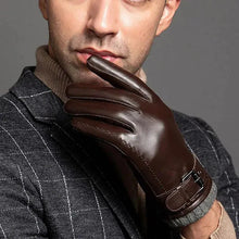 Load image into Gallery viewer, Men's Winter Leather Gloves