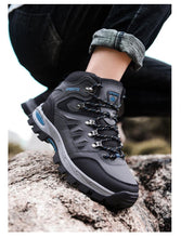 Load image into Gallery viewer, Mens Winter Snow Boots Waterproof Leather Super Warm Men's Boots Outdoor Hiking Boots Ankle Snow Hiking Boots Warm Water Resistant Non Slip Soft Lined Design