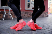 Load image into Gallery viewer, Mens Womens Luxury Sneakers Mesh Sports Casual Shoes Solid Lace-Up Outdoor Sports Sneakers Lace Up Unisex Walk Men's Air Athletic Running Shoes Fashion Sport Sneakers