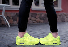 Load image into Gallery viewer, Mens Womens Luxury Sneakers Mesh Sports Casual Shoes Solid Lace-Up Outdoor Sports Sneakers Lace Up Unisex Walk Men's Air Athletic Running Shoes Fashion Sport Sneakers