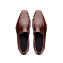 Load image into Gallery viewer, 15-703-CGN MEO Hand Burnished Loafers Cognac