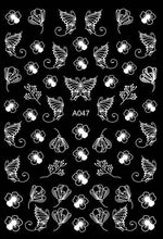 Load image into Gallery viewer, Merry Christmas Nail Art Decals Decoration Self Adhesive Nail Art Stickers Manicure Design White Snow Sticker for Nail Design Xmas Gift Nails Snowflake Nail Art Stickers Decals Christmas Nail 3D Self Adhesive Nail Stickers for Acrylic Nails Snowflake