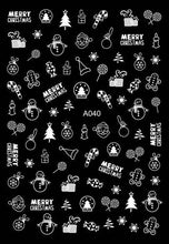 Load image into Gallery viewer, Merry Christmas Nail Art Decals Decoration Self Adhesive Nail Art Stickers Manicure Design White Snow Sticker for Nail Design Xmas Gift Nails Snowflake Nail Art Stickers Decals Christmas Nail 3D Self Adhesive Nail Stickers for Acrylic Nails Snowflake