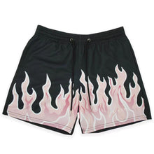 Load image into Gallery viewer, Mesh Breathable Men Shorts GYM Basketball Running Quick-Drying Shorts Baggy Flame Print Fashion Shorts Summer Shorts Basketball Running Quick-Drying Shorts Baggy Flame Print Shorts Summer Shorts