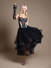 Load image into Gallery viewer, Mesh Skirt With Tiered Ruffle