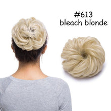 Load image into Gallery viewer, Messy Bun Scrunchy Hair Bun Fake Hair Synthetic Women Chignon Elastic Hair Band Hairpieces For Women Updo Donut Chignon Clip in Hair Extension For Volumized Hair Buns For Girls