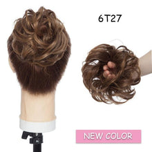 Load image into Gallery viewer, Messy Bun Scrunchy Hair Bun Fake Hair Synthetic Women Chignon Elastic Hair Band Hairpieces For Women Updo Donut Chignon Clip in Hair Extension For Volumized Hair Buns For Girls