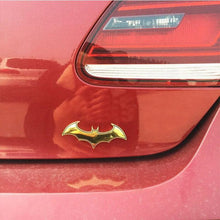 Load image into Gallery viewer, Metal 3D Bat Stickers Fan Emblems Batman 3D Car Badge Auto Car Logo Cartoon Bat Sticker Metal Badge Emblem Tail Decal Motorcycle Car Accessories Metal Bat Car Emblem Logo Stickers Decal Decorations Bat Action Figures Auto Accessories