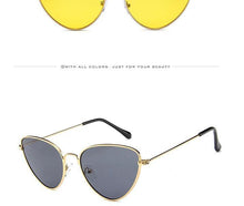 Load image into Gallery viewer, Metal Round Sunglasses Retro Design Sunglasses For Women New Cat Eye Glasses For Women New Popular Eyeglasses For Female Ladies Cat Eye Retro Sunglasses