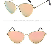 Load image into Gallery viewer, Metal Round Sunglasses Retro Design Sunglasses For Women New Cat Eye Glasses For Women New Popular Eyeglasses For Female Ladies Cat Eye Retro Sunglasses