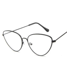 Load image into Gallery viewer, Metal Round Sunglasses Retro Design Sunglasses For Women New Cat Eye Glasses For Women New Popular Eyeglasses For Female Ladies Cat Eye Retro Sunglasses