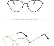 Load image into Gallery viewer, Metal Round Sunglasses Retro Design Sunglasses For Women New Cat Eye Glasses For Women New Popular Eyeglasses For Female Ladies Cat Eye Retro Sunglasses