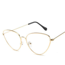 Load image into Gallery viewer, Metal Round Sunglasses Retro Design Sunglasses For Women New Cat Eye Glasses For Women New Popular Eyeglasses For Female Ladies Cat Eye Retro Sunglasses