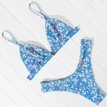 Load image into Gallery viewer, Micro Mini Bikini Swimwear Women Halter Push Up Bikini Set Padded Bra Women's Underwired Triangle Bathing Two Pieces Swimsuit Bikini Set Swimsuit Bandage Swim Suit