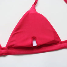 Load image into Gallery viewer, Micro Mini Bikini Swimwear Women Halter Push Up Bikini Set Padded Bra Women's Underwired Triangle Bathing Two Pieces Swimsuit Bikini Set Swimsuit Bandage Swim Suit