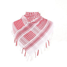 Load image into Gallery viewer, Military Arab Keffiyeh Shemagh Scarf Cotton Winter Shawl Neck Warmer Cover Head Wrap Windproof Tactical Camping Scarf Men Women Shemagh Keffiyeh Men Arab Kufiyah Keffiyeh Arabic Muslim Head Wrap Men Scarf Shawl