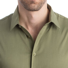 Load image into Gallery viewer, goTIELESS Ultimate Dress Shirt (Army Green)
