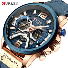 Load image into Gallery viewer, Military Leather Chronograph Wristwatch