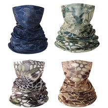 Load image into Gallery viewer, Military Tactical Balaclava Men Camouflage Hiking Scarf Ski Cycling Face Mask Tubular Camping Hunting Neck Gaiter Cover Camouflage Bandana Motorcycle Bike Riding Protection Headscarf Camping Hiking Protective Face Camo Scarf Shemagh