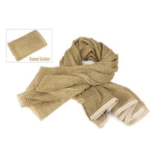 Load image into Gallery viewer, Military Tactical Scarf Camouflage Mesh Neck Scarf Keffiyeh Sniper Face Scarf Shemagh Head Wrap for Outdoor Camping Hunting Men Tactical Military Keffiyeh Net Mesh Neck Scarf Scrim Veil Shemagh Head Wrap Face Scarf Bandana Outfit Headband