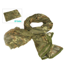 Load image into Gallery viewer, Military Tactical Scarf Camouflage Mesh Neck Scarf Keffiyeh Sniper Face Scarf Shemagh Head Wrap for Outdoor Camping Hunting Men Tactical Military Keffiyeh Net Mesh Neck Scarf Scrim Veil Shemagh Head Wrap Face Scarf Bandana Outfit Headband