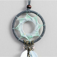 Load image into Gallery viewer, Mini 38cm Dream Catchers Hanging Room Decoration Indian Style Feathers Pendants Bag Key Chains Wind Chimes Wall Decor Native American Handmade For Bedroom Car & Wall Hanging Decoration Ornaments Dream Catchers For Girls Boys Room