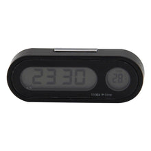 Load image into Gallery viewer, Mini Car Automobile Digital Clock Auto Watch Automotive Digital Alarm Clock LCD Screen Easy to Set can Adhesive Digital Table Car Dashboard Desk Electronic Clock Date Time Calendar Thermometer Hygrometer Decoration Ornament Clock In Car Car-Styling