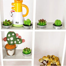 Load image into Gallery viewer, Mini Delicate Succulent Plants Candles Cactus Tea light Candles Handmade Delicate Succulent Cactus Candles Flameless Aromatherapy Candles For Birthday Party Wedding Spa Handmade Aromatherapy Candles For Birthday Party Wedding Home Decor Plant Candle
