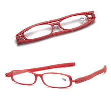 Load image into Gallery viewer, Mini Design Reading Glasses For Men Women Rotating Small Oval Presbyopia Eyewear Portable Unisex Reader Eyeglasses Mini Compact Slim Reading Glasses Lightweight Portable Readers