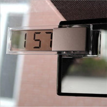 Load image into Gallery viewer, Mini Digital Car Electronic Clock High Quality Durable Digital Alarm Clock LCD Screen Easy to Set can Adhesive Digital Table Car Dashboard Desk Electronic Clock Transparent LCD Display Digital Watch With Sucker Universal Car Decor