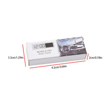 Load image into Gallery viewer, Mini Digital Car Electronic Clock High Quality Durable Digital Alarm Clock LCD Screen Easy to Set can Adhesive Digital Table Car Dashboard Desk Electronic Clock Transparent LCD Display Digital Watch With Sucker Universal Car Decor