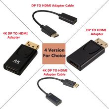 Load image into Gallery viewer, Mini DisplayPort To HDMI-compatible Adapter Male To Female Converter DP To HD Display Port 4K Cable Adapter Video Audio Compatible For PC And Laptop