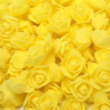 Load image into Gallery viewer, Mini Fake Rose Flower Heads 50/100/200 Pieces Teddy Bear of Roses 3cm Foam Wedding Flowers Accessories Make Bridal Hair Clips Headbands Dress
