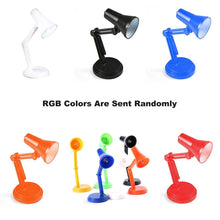Load image into Gallery viewer, Mini LED Portable Solid Night Reading Desk Decoration Eye Protection Battery Table Lamp Home Model Kids Study Reading Light Tool Cute Study Lamps for Bedroom Décor