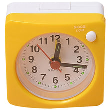 Load image into Gallery viewer, Mini Square Plastic Student Alarm Clock Silent Snooze Bedside Needle Alarm Clock Analog Alarm Clock Battery Operated for Heavy Sleepers Adults Bedrooms Bedside Kids Elderly Non Ticking Alarm Clocks with Non Ticking Portable Home Travel Alarm Clock