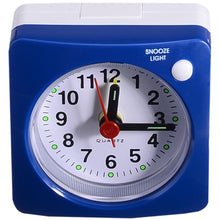 Load image into Gallery viewer, Mini Square Plastic Student Alarm Clock Silent Snooze Bedside Needle Alarm Clock Analog Alarm Clock Battery Operated for Heavy Sleepers Adults Bedrooms Bedside Kids Elderly Non Ticking Alarm Clocks with Non Ticking Portable Home Travel Alarm Clock