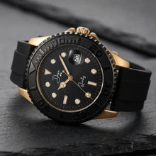 Load image into Gallery viewer, Minimalist Quartz Watch - The Dark Night Rose Gold Edition