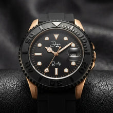Load image into Gallery viewer, Minimalist Quartz Watch - The Dark Night Rose Gold Edition