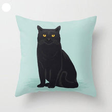 Load image into Gallery viewer, Mint Green Cushion Cover Pillowslip Home Supplies Decorative Fresh Mint Green Gray Watercolour Stripes Generic Solid Decorative Bedroom Pillow Cases Covers Pillow Case Simple Living Room