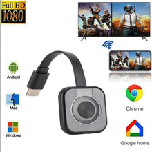 Load image into Gallery viewer, Mobile WiFi HD Projector Wifi HD Compatible Projector Wireless Mirroring Screen Display Adapter HD 1080P HDMI For TV Phone Laptop