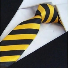 Load image into Gallery viewer, Modern Black And White Men Necktie Casual Business Meeting Formal Polyester Skinny Slim Necktie